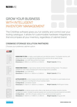CRIBWISE Hardware flyer